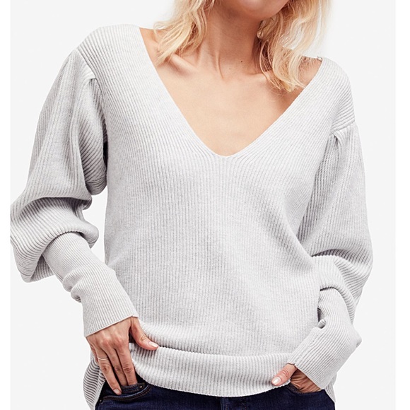 Free People Sweaters - Free People Allure Relaxed Ribbed Balloon Sweater